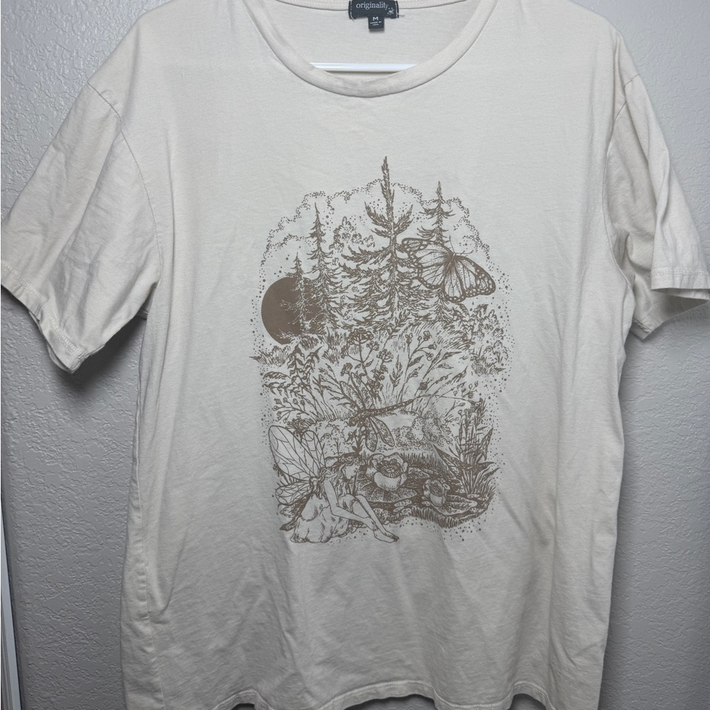 Dry Goods Beige Nature Graphic Tee